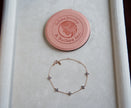 Selena Jewelry Bullion - Trianon Clear Tone Dainty Clover Bracelet