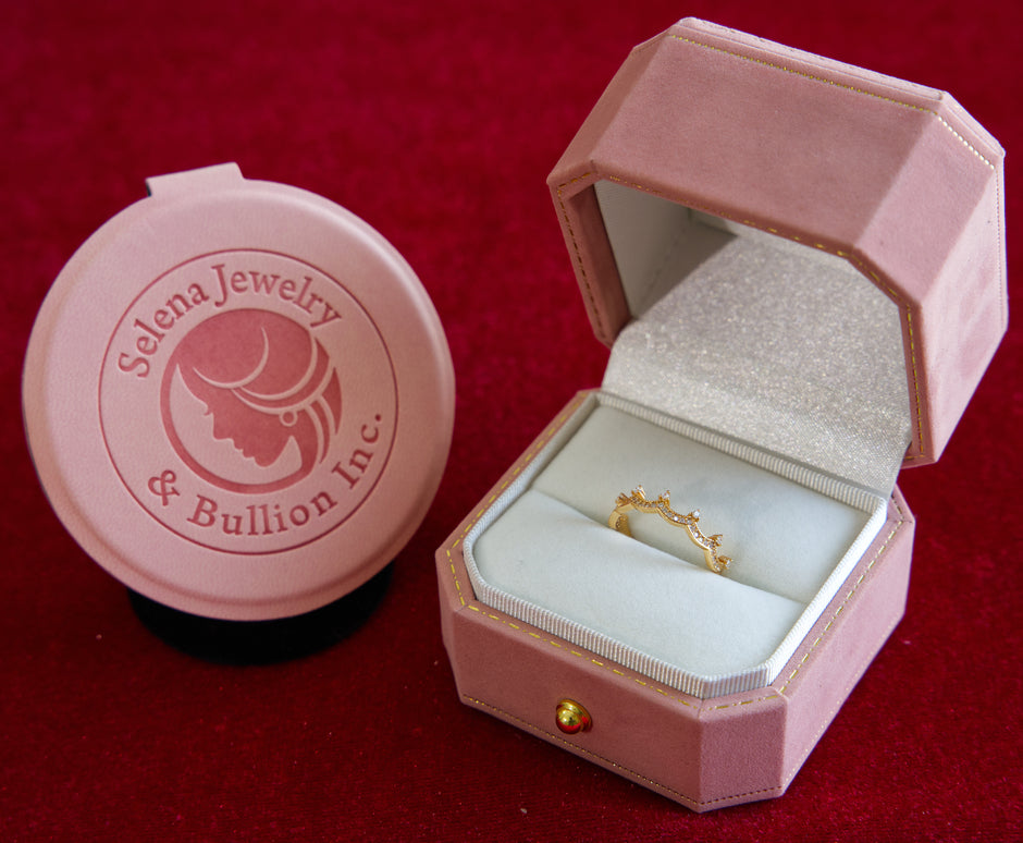 Selena Jewelry Bullion - Hofburg Clear Tone Regal Crown Ring